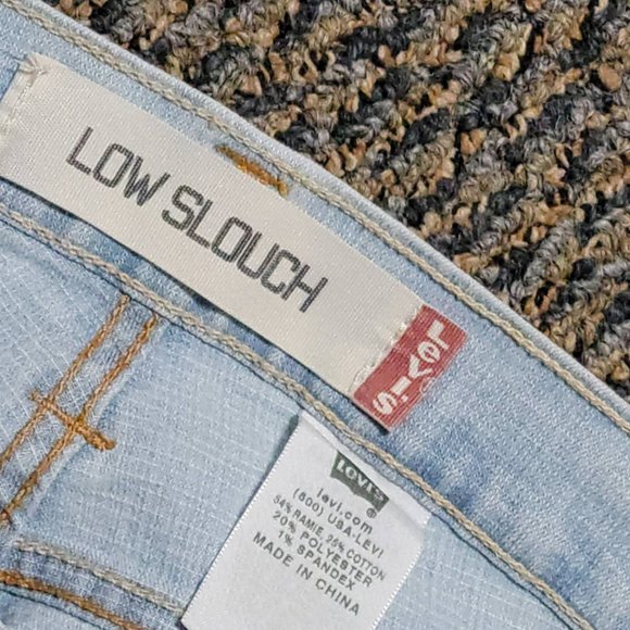 Vintage Levi's Low Slouch Denim Capri's Size 9 Pale Blue Denim - Picture 5 of 15